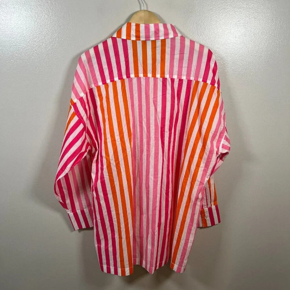 Beach Riot Alexa Top Size Large Petite Sunset Stripes Coverup Beach Vacation - Picture 3 of 10